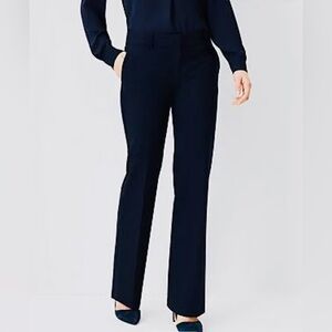 NWOT Navy Ann Taylor Women’s Seasonless stretch Trouser Pants Sz 6